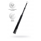 Черный флоггер Anonymo - 64 см. - ToyFa - купить с доставкой в Абакане Черный флоггер Anonymo - 64 см. - ToyFa - купить с доставкой в Абакане