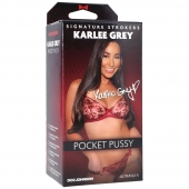 Мастурбатор-вагина Karlee Grey ULTRASKYN Pocket Pussy - Doc Johnson - в Абакане купить с доставкой