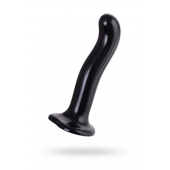 Черный стимулятор для пар P G-Spot Dildo Size L - 19 см. - Strap-on-me - в Абакане купить с доставкой
