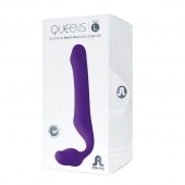 Фиолетовый безремневой страпон Queens L - Adrien Lastic - купить с доставкой в Абакане