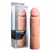 Телесная фаллическая насадка на пенис Magnum Xtender - 23 см. - Blush Novelties - в Абакане купить с доставкой