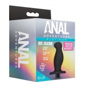 Черный анальный вибромассажёр Silicone Vibrating Prostate Massager 02 - 10,8 см. - Blush Novelties - в Абакане купить с доставкой