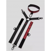 Ошейник с наручниками Reversible Faux Leather Collar and Wrist - Fifty Shades of Grey - купить с доставкой в Абакане