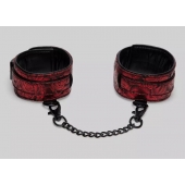 Красно-черные оковы Reversible Faux Leather Ankle Cuffs - Fifty Shades of Grey - купить с доставкой в Абакане