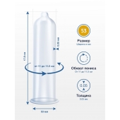 Презервативы MY.SIZE размер 53 - 3 шт. - My.Size - купить с доставкой в Абакане