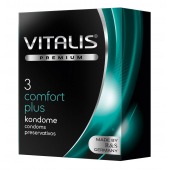 Контурные презервативы VITALIS PREMIUM comfort plus - 3 шт. - Vitalis - купить с доставкой в Абакане
