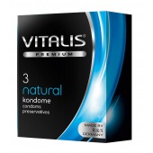 Классические презервативы VITALIS PREMIUM natural - 3 шт. - Vitalis - купить с доставкой в Абакане