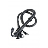 Длинный кожаный кнут с хлопушками на конце - ToyFa - купить с доставкой в Абакане