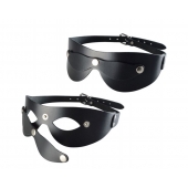 Черная кожаная маска  Новичок - Sitabella - купить с доставкой в Абакане