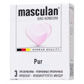 Супертонкие презервативы Masculan Pur - 3 шт. - Masculan - купить с доставкой в Абакане