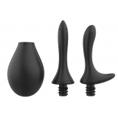 Черный анальный душ Nexus Anal Douche Set с 2 сменными насадками - Nexus Range - купить с доставкой в Абакане
