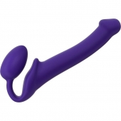Фиолетовый безремневой страпон Silicone Bendable Strap-On - size M - Strap-on-me - купить с доставкой в Абакане