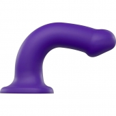 Фиолетовый фаллоимитатор-насадка Strap-On-Me Dildo Dual Density size L - 19 см. - Strap-on-me - купить с доставкой в Абакане