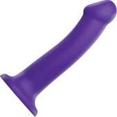 Фиолетовый фаллоимитатор-насадка Strap-On-Me Dildo Dual Density size L - 19 см. - Strap-on-me - купить с доставкой в Абакане