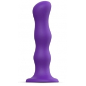 Фиолетовая насадка Strap-On-Me Dildo Geisha Balls size M - Strap-on-me - купить с доставкой в Абакане