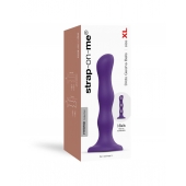 Фиолетовая насадка Strap-On-Me Dildo Geisha Balls size XL - Strap-on-me - купить с доставкой в Абакане
