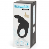 Черное эрекционное виброкольцо Happy Rabbit Rechargeable Rabbit Cock Ring - Happy Rabbit - в Абакане купить с доставкой