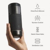 Черный мастурбатор с контролем всасывания Arcwave Pow Stroker - Arcwave - в Абакане купить с доставкой