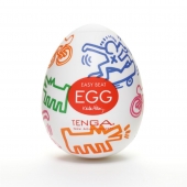 Мастурбатор-яйцо Keith Haring EGG STREET - Tenga - в Абакане купить с доставкой