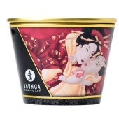 Массажная  свеча Sparkling Strawberry Wine с ароматом клубничного вина - 170 мл. - Shunga - купить с доставкой в Абакане