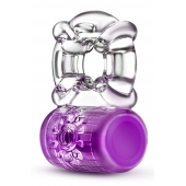 Фиолетовое эрекционное виброкольцо Pleaser Rechargeable C-Ring - Blush Novelties - в Абакане купить с доставкой