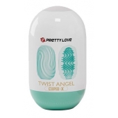 Бирюзовый мастурбатор-яйцо Twist Angel - Baile - в Абакане купить с доставкой