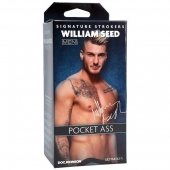 Телесный мастурбатор-анус William Seed Pocket Ass - Doc Johnson - в Абакане купить с доставкой