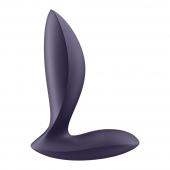 Фиолетовый анальный вибростимулятор Power Plug - Satisfyer - в Абакане купить с доставкой