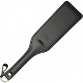 Черная кожаная шлепалка SitaBlack - 30 см. - Sitabella - купить с доставкой в Абакане