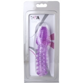 Фиолетовая насадка, удлиняющая половой член - 13,5 см. - Toyfa Basic - в Абакане купить с доставкой