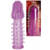 Фиолетовая насадка, удлиняющая половой член - 13,5 см. - Toyfa Basic - в Абакане купить с доставкой