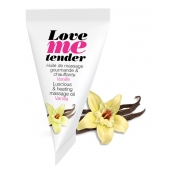 Съедобное согревающее массажное масло Love Me Tender Vanilla с ароматом ванили - 10 мл. - Love to Love - купить с доставкой в Абакане