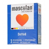 Презервативы с пупырышками Masculan Dotted - 3 шт. - Masculan - купить с доставкой в Абакане