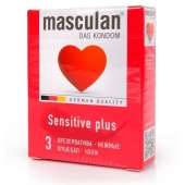 Презервативы Masculan Sensitive plus - 3 шт. - Masculan - купить с доставкой в Абакане