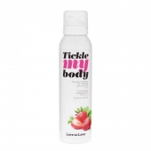 Массажная хрустящая пенка Tickle My Body Strawberry с ароматом клубники - 150 мл. - Love to Love - купить с доставкой в Абакане