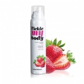 Массажная хрустящая пенка Tickle My Body Strawberry с ароматом клубники - 150 мл. - Love to Love - купить с доставкой в Абакане