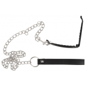 Зажим для половых губ с поводком Pussy Clamp With A Leash - Orion - купить с доставкой в Абакане
