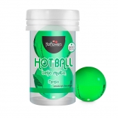 Лубрикант на масляной основе Hot Ball Beija Muito с ароматом мяты (2 шарика по 3 гр.) - HotFlowers - купить с доставкой в Абакане