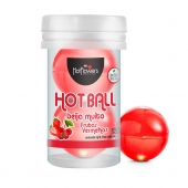 Лубрикант на масляной основе Hot Ball Beija Muito с ароматом ягод (2 шарика по 3 гр.) - HotFlowers - купить с доставкой в Абакане