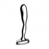 Стальной стимулятор простаты Stainless Steel Prostate Plug - 11,5 см. - b-Vibe - в Абакане купить с доставкой