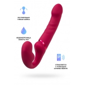 Малиновый безремневой страпон Lapis - 23 см. - Lovense - купить с доставкой в Абакане