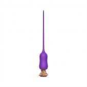 Фиолетовый тонкий стимулятор Nipple Vibrator - 23 см. - I-MOON - купить с доставкой в Абакане