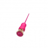 Розовый тонкий стимулятор Nipple Vibrator - 23 см. - I-MOON - купить с доставкой в Абакане