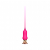 Розовый тонкий стимулятор Nipple Vibrator - 23 см. - I-MOON - купить с доставкой в Абакане