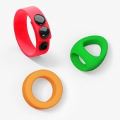 Набор из 3 разноцветных эрекционных колец Kit Neon Ring - Love to Love - в Абакане купить с доставкой