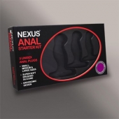 Набор из 3 массажеров простаты чёрного цвета NEXUS ANAL STARTER KIT - Nexus Range - в Абакане купить с доставкой