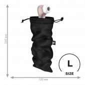 Черный мешочек для хранения игрушек Treasure Bag L - Satisfyer - купить с доставкой в Абакане