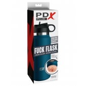 Мастурбатор-вагина в синей колбе F*ck Flask - Pipedream - в Абакане купить с доставкой
