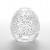 Мастурбатор-яйцо Keith Haring EGG PARTY - Tenga - в Абакане купить с доставкой