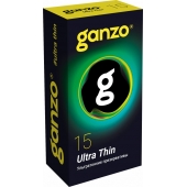 Прозрачные ультратонкие презервативы Ganzo Ultra thin - 15 шт. - Ganzo - купить с доставкой в Абакане